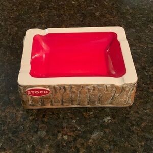 Vintage mid-century Stock, Italian liquor company ashtray
